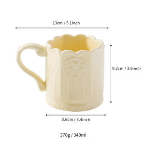 แก้วเซรามิกเฟิงซี 301-400 มล. สีขาวนวล ทนความร้อน เหมาะสำหรับเป็นของขวัญ ของที่ระลึกทางธุรกิจ ปรับแต่งโลโก้และสีได้ - Product Image 2