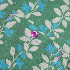 Camicia Estiva Casual da <span class=keywords><strong>Uomo</strong></span> con <span class=keywords><strong>Colletto</strong></span>, Stampa Floreale Digitale, 70% Poliestere Riciclato 30% Lino 160gsm, Eco-Friendly - Product Image 4