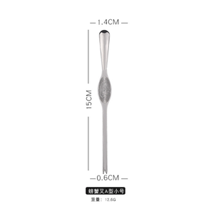 DFT0318 Tenedor y Aguja para Cangrejo de Acero Inoxidable 410, Herramienta Sencilla para Comer Cangrejos Peludos, Pelar Camarones y Desvenar en el Hogar - Product Image 3