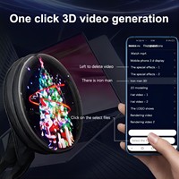 Vente en gros 50cm hologramme 3D ventilateur sac à dos machine publicitaire avec affichage Wifi Android pour traitement médical ventilateurs holographiques