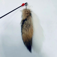 Pendentif en peluche Coyote sur mesure, porte-clés queue de loup, breloque de sac, texture en vraie fourrure, tendance et à la mode, jouet pour chat de Hebei