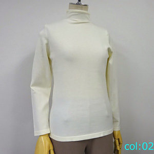 สเวตเตอร์ถักของผู้หญิงเสื้อสเวตเตอร์ถักแบบบางใส่ลำลองสไตล์ฤดูหนาว - Product Image 1