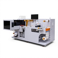 Imprimante d'étiquettes UV, machine d'impression d'autocollants couleur personnalisée, découpe numérique d'étiquettes en rouleau, laminage, refendage automatique