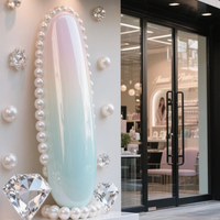 Sculpture décorative en fibre de verre sur mesure, couleur et taille personnalisées, pour vitrine de magasin, ornement publicitaire pour salon de manucure