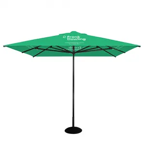 Luxury 3 X 4 M Sided Pole Cantilever Sun Parasol Waterproof Garden Umbrella Outdoor Parasol Replacement Canopy For Restaurant