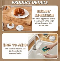 Plateau à œufs en céramique en gros, style nordique, fournitures de cuisine, support à œufs, plateau à œufs en porcelaine pour la maison