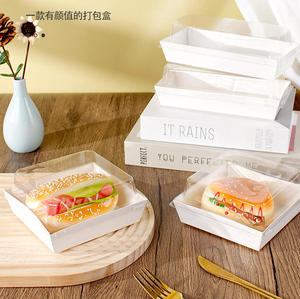 Boîte d'emballage pour gâteau tiramisu à usage unique, vente en gros d'usine, boîte à dessert, boîte à sandwich, boîte d'emballage <span class=keywords><strong>Reine</strong></span> <span class=keywords><strong>des</strong></span> <span class=keywords><strong>neiges</strong></span> - Product Image 2