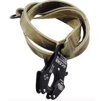 Laisse tactique de chien de formation à usage intensif en nylon imprimé personnalisé avec pince grenouille
