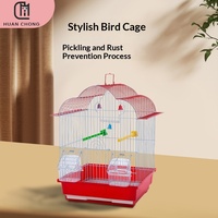 Cage à oiseaux en fil de fer thermolaqué, grande cage pour perroquets avec rangement, montage facile pour calopsites, conures et volières