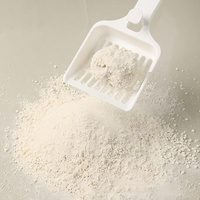 Litière pour chat biodégradable à base d'amidon de manioc, écologique, non parfumée, sans poussière, agglomération instantanée, anti-odeur, non collante
