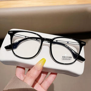 Monture de lunettes rectangulaire Qianai Tr90 anti-lumière bleue unisexe, monture complète, verres en acrylique T3 2166 - Product Image 4