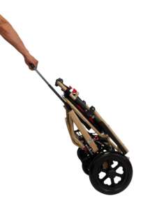 Fauteuil roulant léger manuel pliant de maison d'hôpital d'approvisionnement direct d'usine avec des repose-pieds détachables - Product Image 3