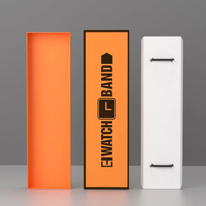 جودة عالية ورق تغليف حزام ساعة صندوق هدايا للساعة الذكية 38/40 42/44 تخصيص بالجملة - Product Image 1