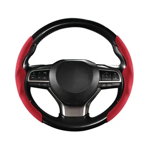 Couverture de volant pour volvo v40 xc40 <span class=keywords><strong>xc</strong></span> 60 <span class=keywords><strong>v60</strong></span> xc60 s60 s80 s90 xc90 accessoires de voiture antidérapants en fibre de carbone - Product Image 1