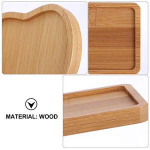 Plato de Bambú Estilo Japonés, Bandeja Rectangular Ecológica para Servir Bocadillos en el Hogar y Tazas de Hotel, 10 Piezas Mínimo para acampar - Product Image 5