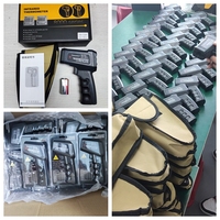 -50 ~ 380 550c pistol suhu Laser non-kontak, termometer inframerah memasak daging dapur panggangan Oven rumah tangga industri