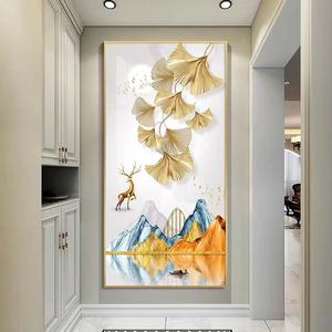 Fabbrica all'ingrosso soggiorno hotel portico decorazione di grandi dimensioni porcellana di cristallo pittura arte parete cornice - Product Image 1