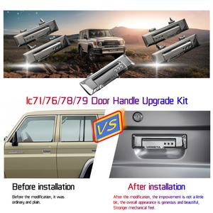 यूरिटा शानदार जस्ता मिश्र धातु इलेक्ट्रोप्लेटेड सिल्वर डोर हैंडल टॉयोटा Lc70 श्रृंखला 2007-2025 नई उन्नत कार बॉडी किट - Product Image 3