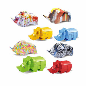 DollartoysプロモーションLu Banロック牛Lubanロックパズル教育DIYおもちゃKongMing脳ティーザープラスチック製 - Product Image 1