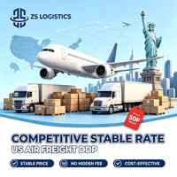 Service de fret aérien économique de Chine vers les États-Unis DDP DAP, transitaire aérien rapide ZS LOGISTICS, suivi des envois en temps réel