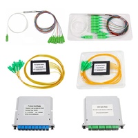 Splitter de fibre optique 4, 8, 16 voies SC APC UPC, tous types, Micro PLC, Splitter sur carte, Splitter en cassette ABS