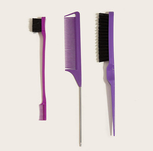 Xách tay tóc nhuộm Lược Cạnh bàn chải rat đuôi hai đầu bàn chải lông mày dụng cụ làm tóc - Product Image 5