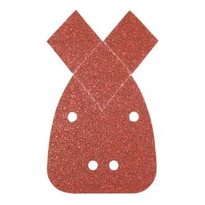 Hojas de lijadora con detalle de gancho y bucle Silverline con 2 puntas 140mm 10pk 80 Grano - Product Image 1