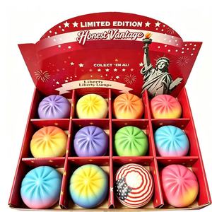 Customize Display Box of Colorful Dumplings Stress Balls Fidget Sensory Toy Dumpling <b>Squishy</b> Toy Dumpling - Product Image 3
