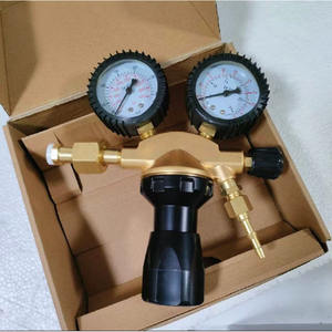 Manomètre à azote haute pression en cuivre pur de style européen EN G1/4 Régulateur de pression de dioxyde de carbone W24.32 pour le soudage et la brasage - Product Image 5