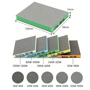 <span class=keywords><strong>Éponge</strong></span>s abrasives pour ponçage humide et sec, blocs de ponçage en <span class=keywords><strong>éponge</strong></span> pour automobile et métal 100*120*12mm - Product Image 1