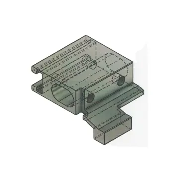 1 pièce accessoires de quincaillerie pour porte coulissante, bloc en aluminium massif usiné CNC pour fenêtre