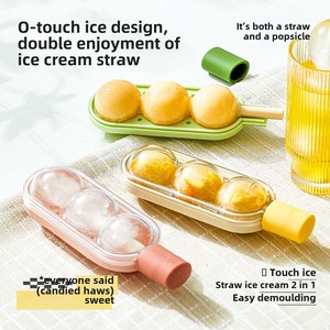 Moule en silicone pour sucettes glacées, boules de glace, bâtonnets glacés, petit <span class=keywords><strong>bac</strong></span> de congélation pour aliments pour bébés, <span class=keywords><strong>bac</strong></span> à glaçons pour réfrigérateur domestique, <span class=keywords><strong>bac</strong></span> à glaçons pour crème glacée, <span class=keywords><strong>bac</strong></span> à pailles - Product Image 4