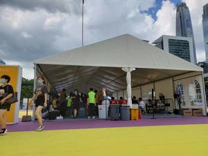 Hot Sale Four-season Aluminum Frame PVC Roof Marquee <b>Tent</b> with Stage Banquet commercial party <b>tent</b> fittings - Product Image 3