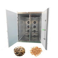 Séchoir à air chaud de type armoire pour l'entomothérapie, équipement de séchage pour larves de vers de farine jaunes et de BSF, certifié CE