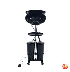 Station de lavage de cheveux mobile portable et réglable avec bac à shampoing intégré pour salon - Product Image 2