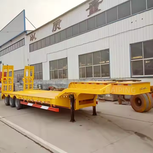 40T 3 essieux Low Bed Semi Trailer ZHONGSHENGTIANQI Shandong à vendre - Product Image 4