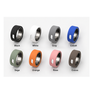 Ultra <b>Light</b> Cover 8 Pack for Oura Ring 4 Gen 3 Gen 4 Ceramic, Feather Weight Silicone Protector Set, <b>Sleep</b> and Type Friendly - Product Image 1