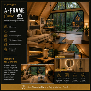 <span class=keywords><strong>Casa</strong></span> Prefabricada Moderna de Dos Pisos, <span class=keywords><strong>Casa</strong></span> Modular en Forma de A, <span class=keywords><strong>Casa</strong></span> Prefabricada para Proyectos Turísticos - Product Image 2