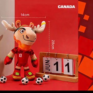 FIFA Coppa del Mondo ufficiale con licenza all'ingrosso accogliente frizione mascotte Mapple Zayu giocattolo morbido cane Squeak Chew giocattolo per sostenere la tua squadra - Product Image 3
