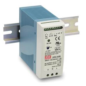 Système d'alarme de surveillance de sécurité Mean Well Drc-60a Dc Ups 60w 13.8Vdc monophasé avec protection contre les surtensions - Product Image 1