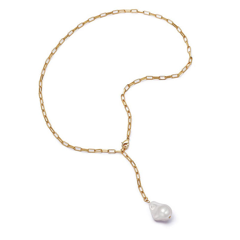 เปลือกหอยมุกบาโรกทอง14K