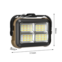 Lampe de travail solaire LED rechargeable, batterie externe portable, lanterne de camping haute puissance, longue autonomie pour atelier extérieur et situations d'urgence