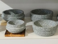 Marmite de cuisine japonaise coréenne écologique Dolsot bol de bibimbap en pierre de granit chaude pierre naturelle personnalisée durable