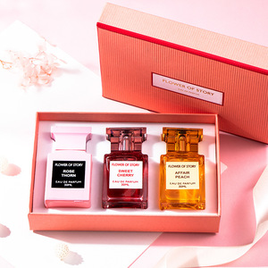 Juego de Regalo de 4 Perfumes de Lujo para Mujer, Fragancia Floral de Larga Duración, Colección Flower Story, Caja de Regalo Romántica, Tamaño Regular - Product Image 3