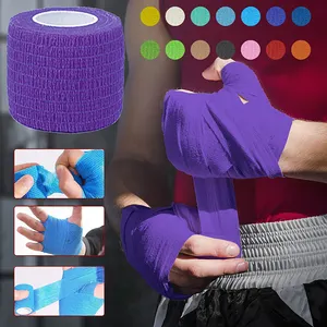 Non-Woven Elastic Bandage Wrap Tape First Aid Sports Tape For Ankle/Knee/Wrist