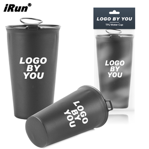 <span class=keywords><strong>IRun</strong></span> - Vaso de Agua Plegable de TPU para Deportes al Aire Libre, Reutilizable, con Logotipo Personalizado, para Correr, 200 ml, para Maratón - Product Image 1