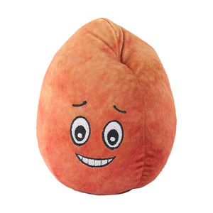 Jouets en peluche pour chien D KING, écologiques, adorables, en forme de fruits et légumes, pêche, avec sonnette - Product Image 1