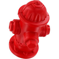 Balles anti-stress hydrant d'incendie personnalisables en caoutchouc moulé pour pompiers, cadeaux publicitaires, goodies pour salons professionnels, vente en gros