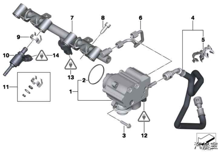 本物の新しいプジョーシトロエン高圧燃料ポンプ1920LLV758887980 