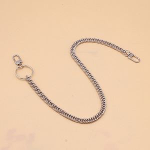 Cadena de cintura Yueli de una sola capa, estilo punk metálico, accesorio de hip hop y danza callejera para hombres y mujeres, uso diario, plata tibetana. - Product Image 3